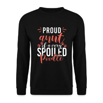 Poodle Gifts - Unisex Pullover - Schwarz - Vorne - Alina (178cm) & Michal (187cm)