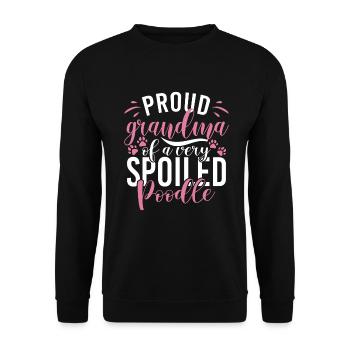 Cadeaux Caniche - Sweat-shirt Unisexe - noir - Devant - Alina (178cm) & Michal (187cm)