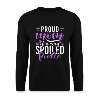 Cadeaux Caniche - Sweat-shirt Unisexe - noir - Devant - Alina (178cm) & Michal (187cm)