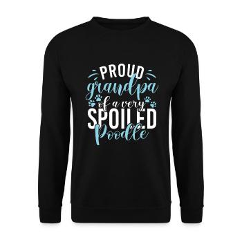 Cadeaux Caniche - Sweat-shirt Unisexe - noir - Devant - Alina (178cm) & Michal (187cm)