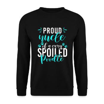 Cadeaux Caniche - Sweat-shirt Unisexe - noir - Devant - Alina (178cm) & Michal (187cm)