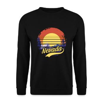 Nevada - Unisex Sweatshirt - black - Front - Alina (178cm) & Michal (187cm)