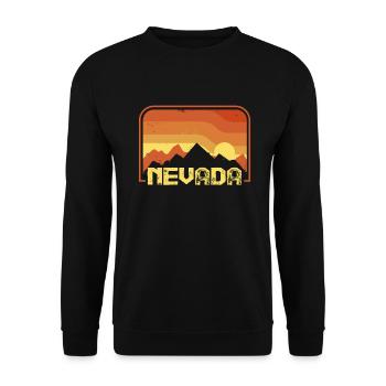 Nevada - Unisex Sweatshirt - black - Front - Alina (178cm) & Michal (187cm)