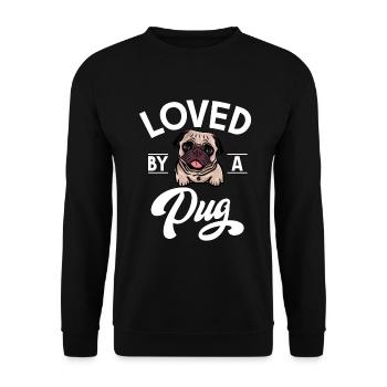 Cadeaux de carlin pour les amateurs de carlins - Sweat-shirt Unisexe - noir - Devant - Alina (178cm) & Michal (187cm)