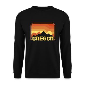 Oregon - Unisex Pullover - Schwarz - Vorne - Alina (178cm) & Michal (187cm)