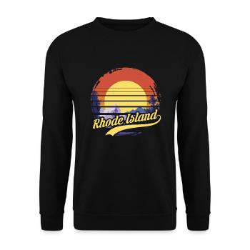 Rhode Island - Unisex Sweatshirt - black - Front - Alina (178cm) & Michal (187cm)
