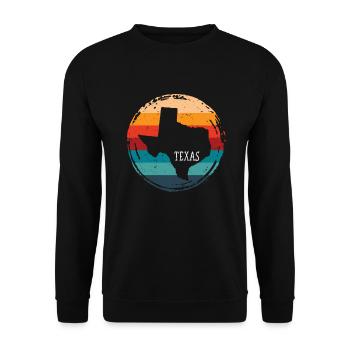 Texas - Unisex Pullover - Schwarz - Vorne - Alina (178cm) & Michal (187cm)