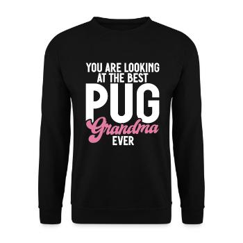 Cadeaux de carlin pour les amateurs de carlins - Sweat-shirt Unisexe - noir - Devant - Alina (178cm) & Michal (187cm)
