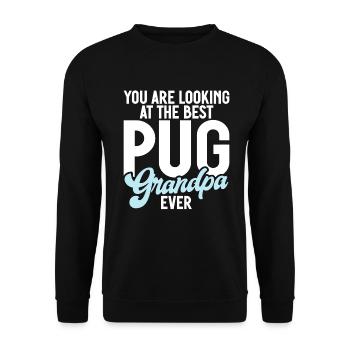 Cadeaux de carlin pour les amateurs de carlins - Sweat-shirt Unisexe - noir - Devant - Alina (178cm) & Michal (187cm)