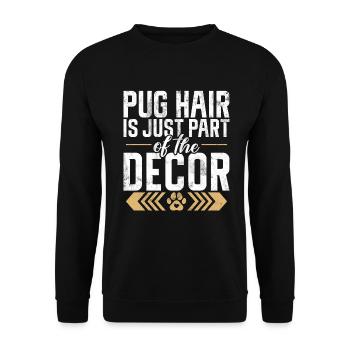 Cadeaux de carlin pour les amateurs de carlins - Sweat-shirt Unisexe - noir - Devant - Alina (178cm) & Michal (187cm)