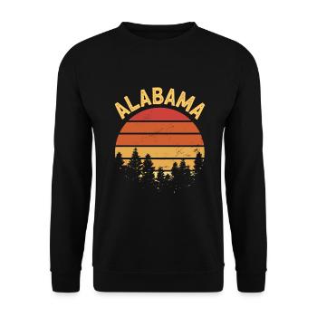 Alabama - Unisex Sweatshirt - black - Front - Alina (178cm) & Michal (187cm)