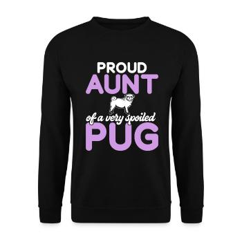 Cadeaux de carlin pour les amateurs de carlins - Sweat-shirt Unisexe - noir - Devant - Alina (178cm) & Michal (187cm)