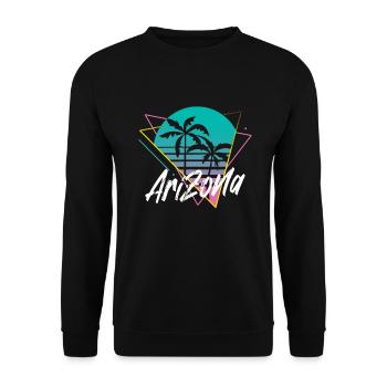 Arizona - Unisex Sweatshirt - black - Front - Alina (178cm) & Michal (187cm)