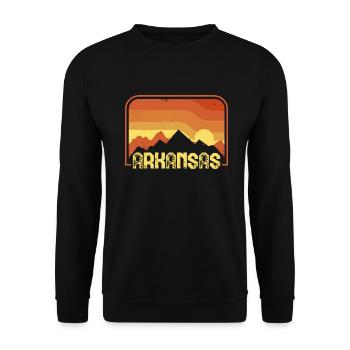 Arkansas - Unisex Sweatshirt - black - Front - Alina (178cm) & Michal (187cm)