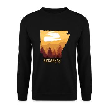 Arkansas - Unisex Sweatshirt - black - Front - Alina (178cm) & Michal (187cm)