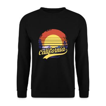Californie - Sweat-shirt Unisexe - noir - Devant - Alina (178cm) & Michal (187cm)