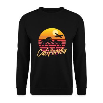 Californie - Sweat-shirt Unisexe - noir - Devant - Alina (178cm) & Michal (187cm)