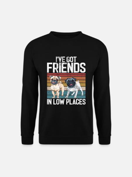 Pug Gifts for Pug Lovers - Unisex Pullover - Schwarz