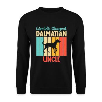 Gifts for Dalmatian Lovers - Unisex Pullover - Schwarz - Vorne - Alina (178cm) & Michal (187cm)