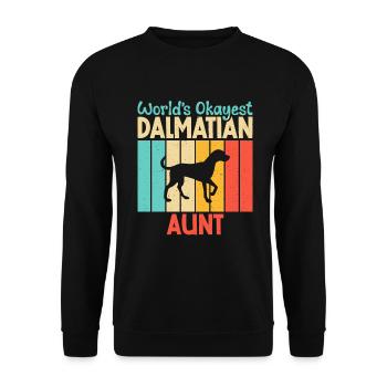 Gifts for Dalmatian Lovers - Unisex Pullover - Schwarz - Vorne - Alina (178cm) & Michal (187cm)