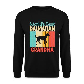 Gifts for Dalmatian Lovers - Unisex Pullover - Schwarz - Vorne - Alina (178cm) & Michal (187cm)