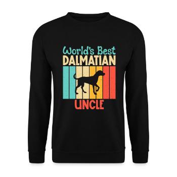 Gifts for Dalmatian Lovers - Unisex Pullover - Schwarz - Vorne - Alina (178cm) & Michal (187cm)