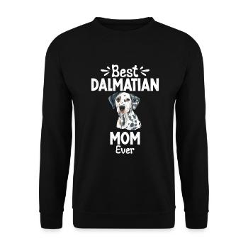 Gifts for Dalmatian Lovers - Unisex Sweatshirt - black - Front - Alina (178cm) & Michal (187cm)