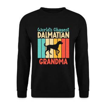 Gifts for Dalmatian Lovers - Unisex Pullover - Schwarz - Vorne - Alina (178cm) & Michal (187cm)
