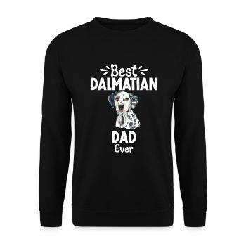 Gifts for Dalmatian Lovers - Unisex Pullover - Schwarz - Vorne - Alina (178cm) & Michal (187cm)
