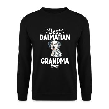 Gifts for Dalmatian Lovers - Unisex Pullover - Schwarz - Vorne - Alina (178cm) & Michal (187cm)
