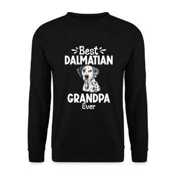 Gifts for Dalmatian Lovers - Unisex Pullover - Schwarz - Vorne - Alina (178cm) & Michal (187cm)