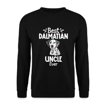 Gifts for Dalmatian Lovers - Unisex Pullover - Schwarz - Vorne - Alina (178cm) & Michal (187cm)