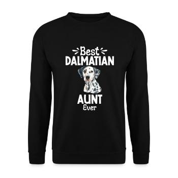 Gifts for Dalmatian Lovers - Unisex Pullover - Schwarz - Vorne - Alina (178cm) & Michal (187cm)