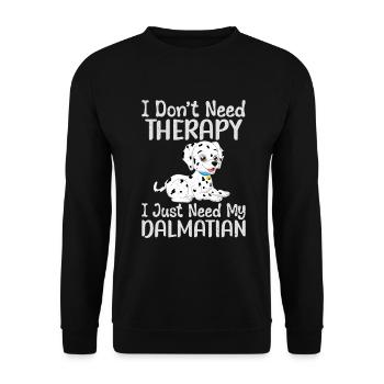 Cadeaux pour les amoureux dalmates - Sweat-shirt Unisexe - noir - Devant - Alina (178cm) & Michal (187cm)