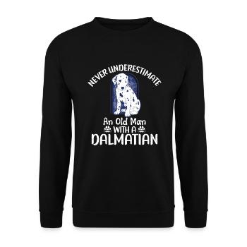 Gifts for Dalmatian Lovers - Unisex Pullover - Schwarz - Vorne - Alina (178cm) & Michal (187cm)