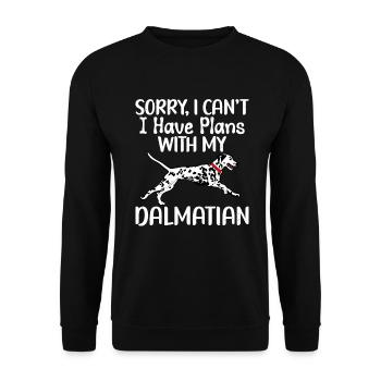 Cadeaux pour les amoureux dalmates - Sweat-shirt Unisexe - noir - Devant - Alina (178cm) & Michal (187cm)