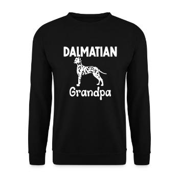 Gifts for Dalmatian Lovers - Unisex Pullover - Schwarz - Vorne - Alina (178cm) & Michal (187cm)