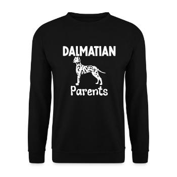 Gifts for Dalmatian Lovers - Unisex Pullover - Schwarz - Vorne - Alina (178cm) & Michal (187cm)
