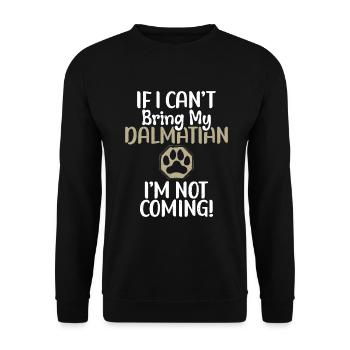 Gifts for Dalmatian Lovers - Unisex Pullover - Schwarz - Vorne - Alina (178cm) & Michal (187cm)