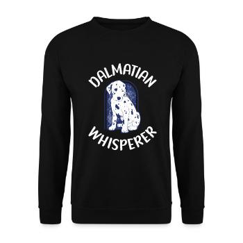 Gifts for Dalmatian Lovers - Unisex Pullover - Schwarz - Vorne - Alina (178cm) & Michal (187cm)