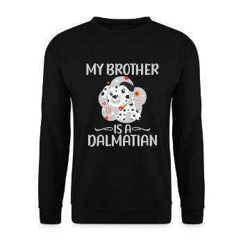 Cadeaux pour les amoureux dalmates - Sweat-shirt Unisexe - noir - Devant - Alina (178cm) & Michal (187cm)