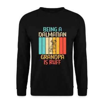 Gifts for Dalmatian Lovers - Unisex Pullover - Schwarz - Vorne - Alina (178cm) & Michal (187cm)