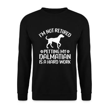 Cadeaux pour les amoureux dalmates - Sweat-shirt Unisexe - noir - Devant - Alina (178cm) & Michal (187cm)