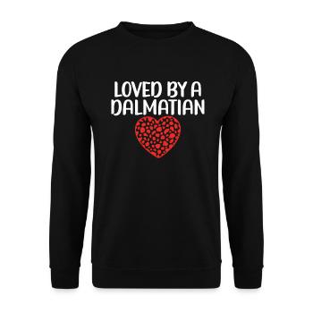Gifts for Dalmatian Lovers - Unisex Pullover - Schwarz - Vorne - Alina (178cm) & Michal (187cm)