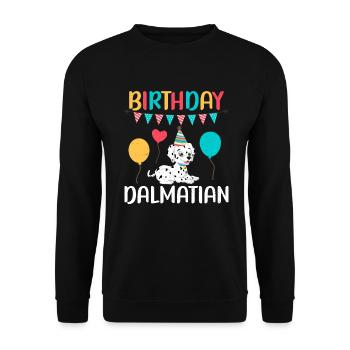 Gifts for Dalmatian Lovers - Unisex Pullover - Schwarz - Vorne - Alina (178cm) & Michal (187cm)