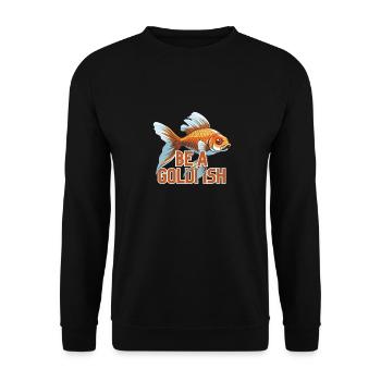 Soyez un modèle de poisson rouge pour - Sweat-shirt Unisexe - noir - Devant - Alina (178cm) & Michal (187cm)