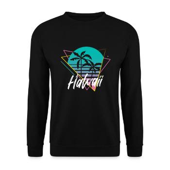 Hawaï - Sweat-shirt Unisexe - noir - Devant - Alina (178cm) & Michal (187cm)