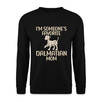 Gifts for Dalmatian Lovers - Unisex Pullover - Schwarz - Vorne - Alina (178cm) & Michal (187cm)