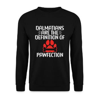 Gifts for Dalmatian Lovers - Unisex Pullover - Schwarz - Vorne - Alina (178cm) & Michal (187cm)