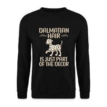Gifts for Dalmatian Lovers - Unisex Pullover - Schwarz - Vorne - Alina (178cm) & Michal (187cm)